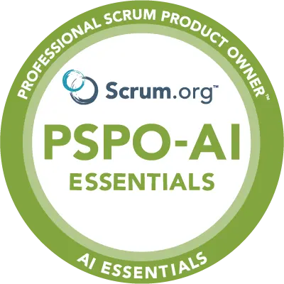 Scrum.org Professional Scrum Product Owner AI (PSPO-AI) Essentials Badge